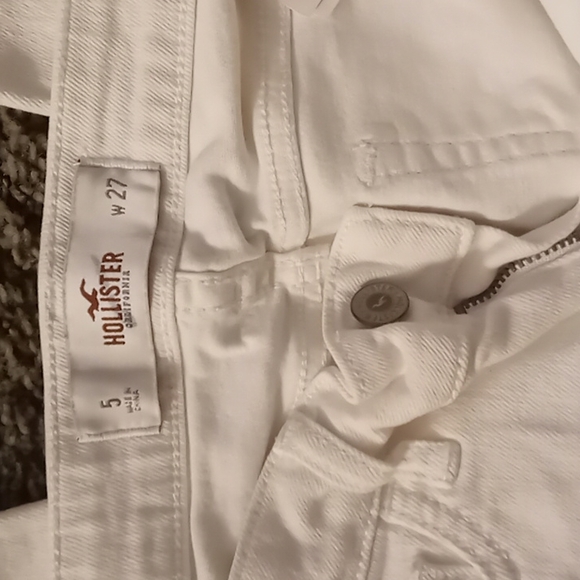 Hollister Capri pants size 5 W27 white - Picture 3 of 3